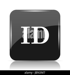 ID icon. Internet button on white background Stock Photo - Alamy