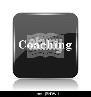 Coaching icon. Internet button on white background. Stock Photo