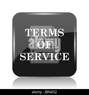 Terms of service icon. Internet button on white background Stock Photo ...