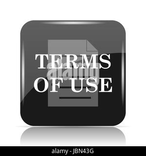 Terms of use icon. Internet button on white background. Stock Photo