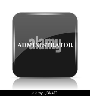 Administrator icon. Internet button on white background. Stock Photo