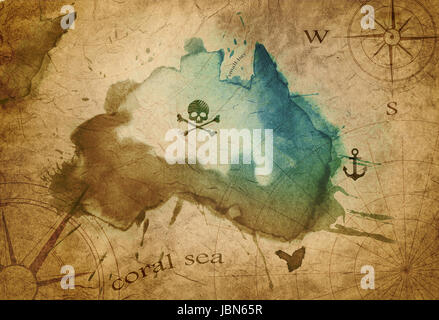 Treasure island map hi-res stock photography and images - Alamy