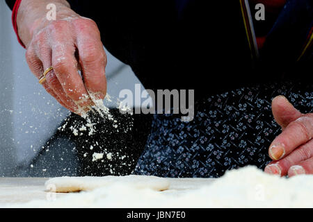 The Carasau is a typical Sardinian bread, spread all over the island is known as the Italian Music of paper. Stock Photo