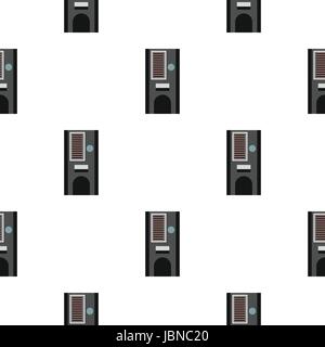 Coffee vending machine pattern seamless background in flat style repeat vector illustration Stock Vector