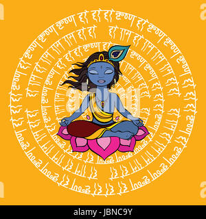 Mandala hare krishna hi-res stock photography and images - Alamy