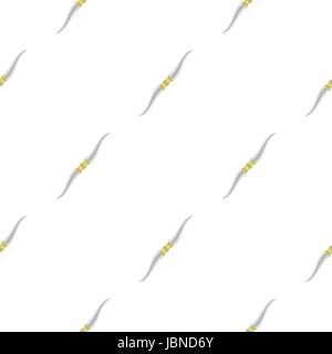 Throwing knife pattern seamless background in flat style repeat vector illustration Stock Vector