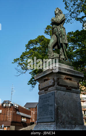 Statue of Dominique Jean Larrey surgeon in the Napoleonic wars, I believe ambulance transport and triage on battlefields. Tarbes, France.sculpture Stock Photo