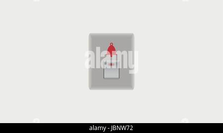Doorbell button with space background vector illustration Stock Vector
