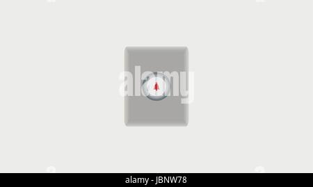 Doorbell button with space background vector illustration Stock Vector