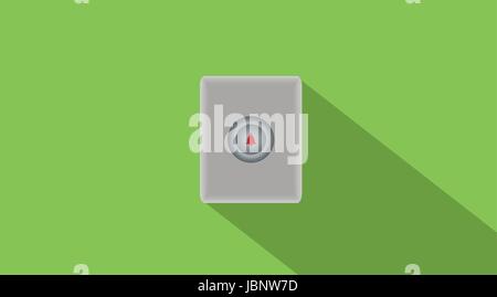 Doorbell button with space background vector illustration Stock Vector
