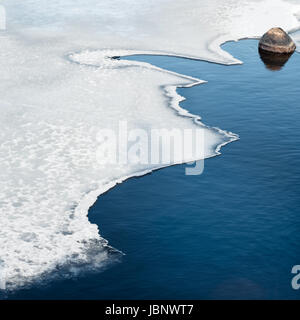 Ice shapes and forms in winter time Stock Photo