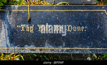 A graveyard on the valley side above Hebden Bridge, Calderdale,  West Yorkshire, Englan, UK Stock Photo