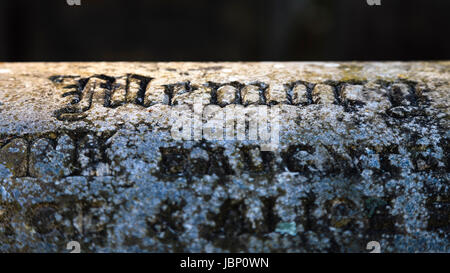 A graveyard on the valley side above Hebden Bridge, Calderdale,  West Yorkshire, Englan, UK Stock Photo