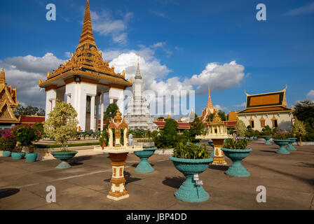 royal palace in Phnom Penh, Cambodia Stock Photo