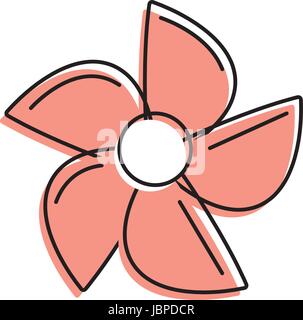 wind propeller toy to play with the weather Stock Vector