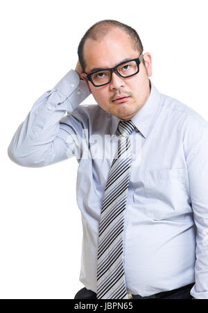 Business man confuse Stock Photo