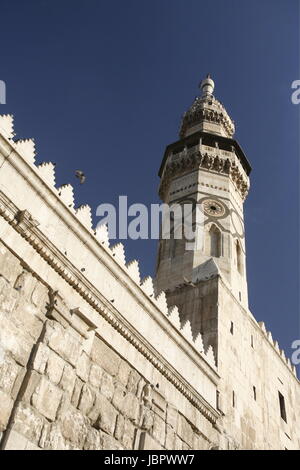Asien, Naher Osten, Syrien, Damaskus,   Die Omaijad Moschee im Souq und Altstadt von Damaskus in der Hauptstadt von Syrien. Stock Photo