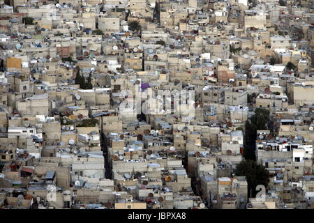 Asien, Naher Osten, Syrien, Damaskus,   Sicht ueber die Grossstadt von Damaskus der Hauptstadt von Syrien. Stock Photo