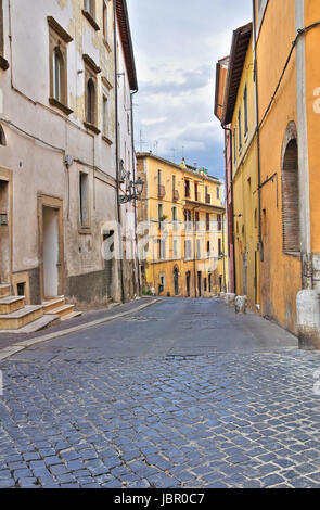 Alleyway. Civita Castellana. Lazio. Italy. Stock Photo