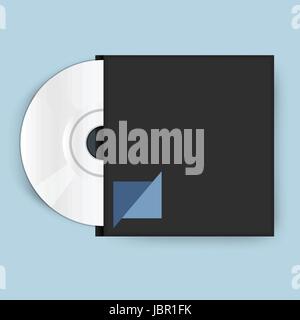Compact disc vector icon illustration Stock Vector