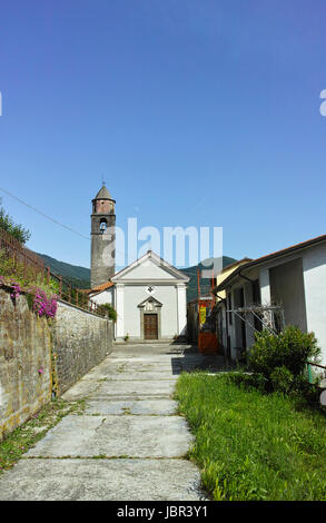 treschietto a little medieval village in lunigiana Stock Photo