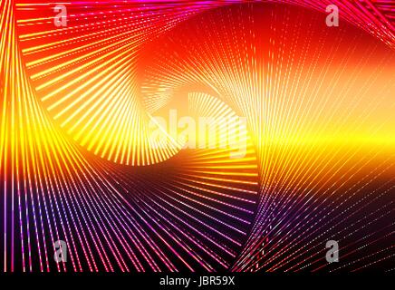 Purple orange yellow red brown glowing spiral vector abstract background Stock Vector