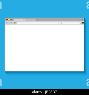 Simple browser window. Browser search. Flat. Vector illustration EPS 10 Stock Vector