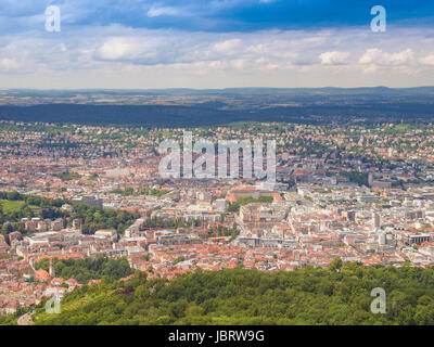 View of the city of Stuttgart in Germany Stock Photo