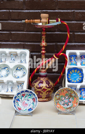traditional hookah pipe in istanbul, turkey Stock Photo