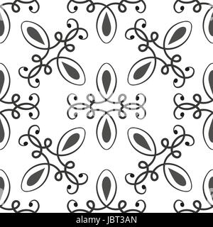Black and white seamless patterns Stock Vector