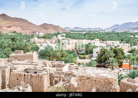 Image of a view from Birkat al mud in Oman Stock Photo