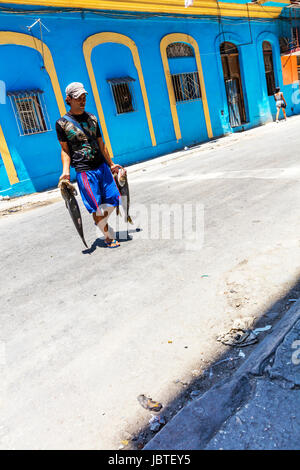 Fisherman, fisherman with catch, man carrying fish, fisherman carrying catch, fish, cod, catch, caught, fishes, sea fish, Stock Photo