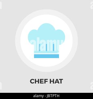 Chef hat icon vector. Flat icon isolated on the white background. Editable EPS file. Vector illustration. Stock Vector