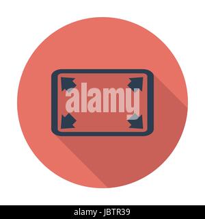 Deploying video. Single flat color icon. Vector illustration. Stock Vector