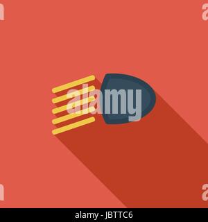 Headlight icon. Flat vector related icon with long shadow for web and mobile applications. It can be used as - logo, pictogram, icon, infographic elem Stock Vector