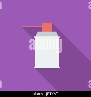 Spray with chemicals icon. Flat vector related icon with long shadow for web and mobile applications. It can be used as - logo, pictogram, icon, infog Stock Vector