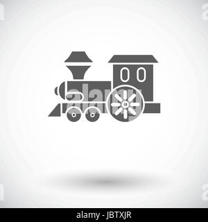 Train toy icon. Flat vector related icon for web and mobile applications. It can be used as - logo, pictogram, icon, infographic element. Vector Illus Stock Vector
