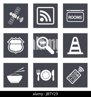 Icons for Web Design and Mobile Applications set 26. Vector illustration. Stock Vector