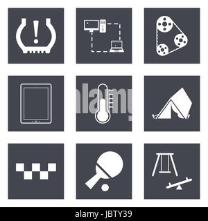 Icons for Web Design and Mobile Applications set 30. Vector illustration. Stock Vector
