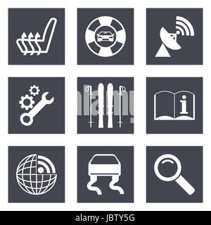 Icons for Web Design and Mobile Applications set 39. Vector illustration. Stock Vector