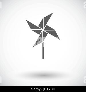 Whirligig icon. Flat vector related icon for web and mobile applications. It can be used as - logo, pictogram, icon, infographic element. Vector Illus Stock Vector