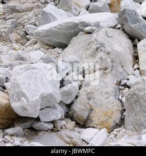 Carrara Marmor Steinbruch - Carrara  marble stone pit 32 Stock Photo