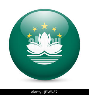 Macau Flag icon round Button sign symbol Stock Vector Art ...