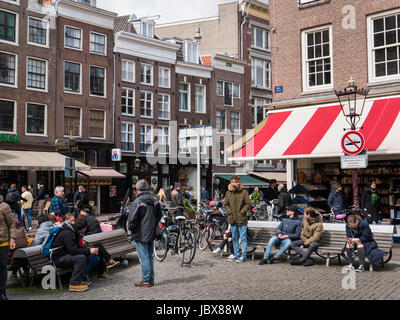 Spui, Platz in Amsterdam, Provinz Nordholland, Niederlande Spui, square in Amsterdam, Province North Holland, Netherlands Stock Photo