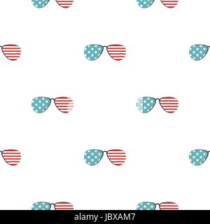 American glasses pattern seamless Stock Vector