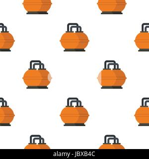 Orange fuel storage tank pattern seamless Stock Vector