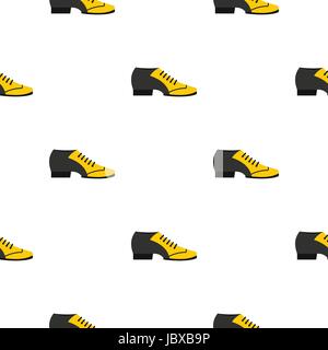 Male tango shoe pattern seamless Stock Vector