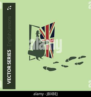 English at home! Stock Vector