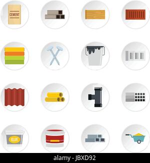 Partition icons set, flat style Stock Vector Image & Art - Alamy