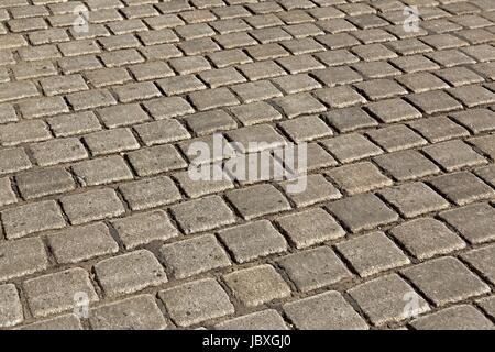 Pavement made of old stones Stock Photo
